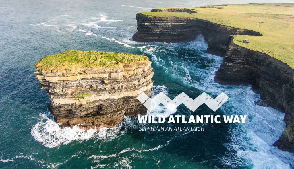 Dun Briste at Downpatrick Head on the Wild Atlantic Way.