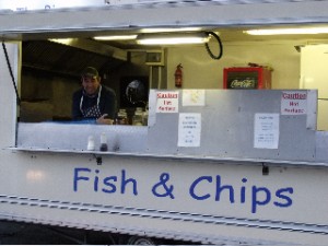 Fish & Chips on the Pier at Killala on the Wild Atlantic Way.