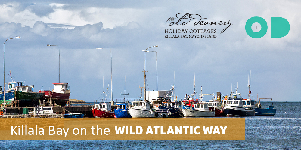 Boats at Killala Pier, near The Old Deanery Cottages, Killala, on the Wild Atlantic Way.